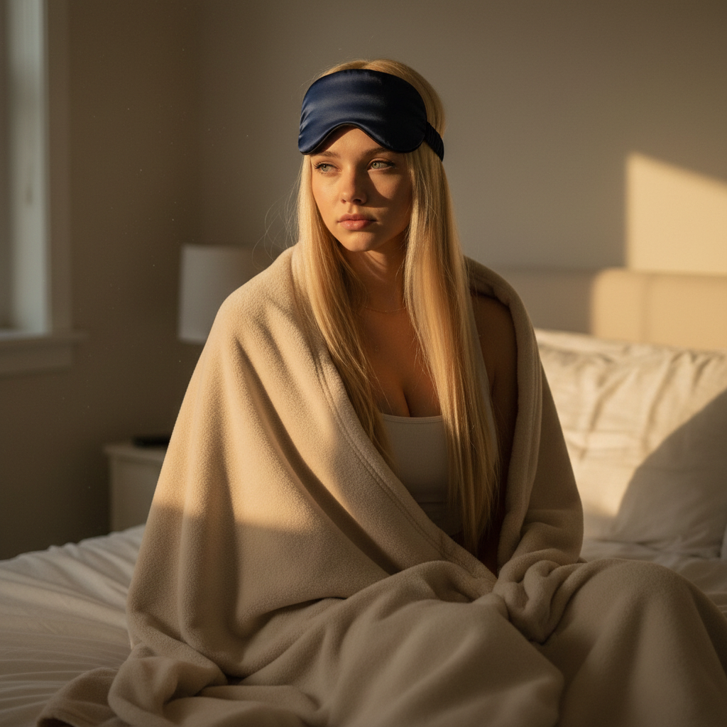 NatureFlow Weighted Silk Sleep Mask