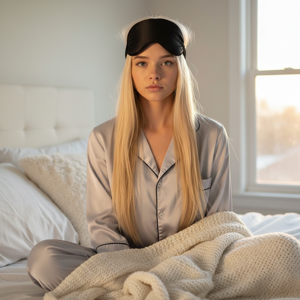 NatureFlow Weighted Silk Sleep Mask