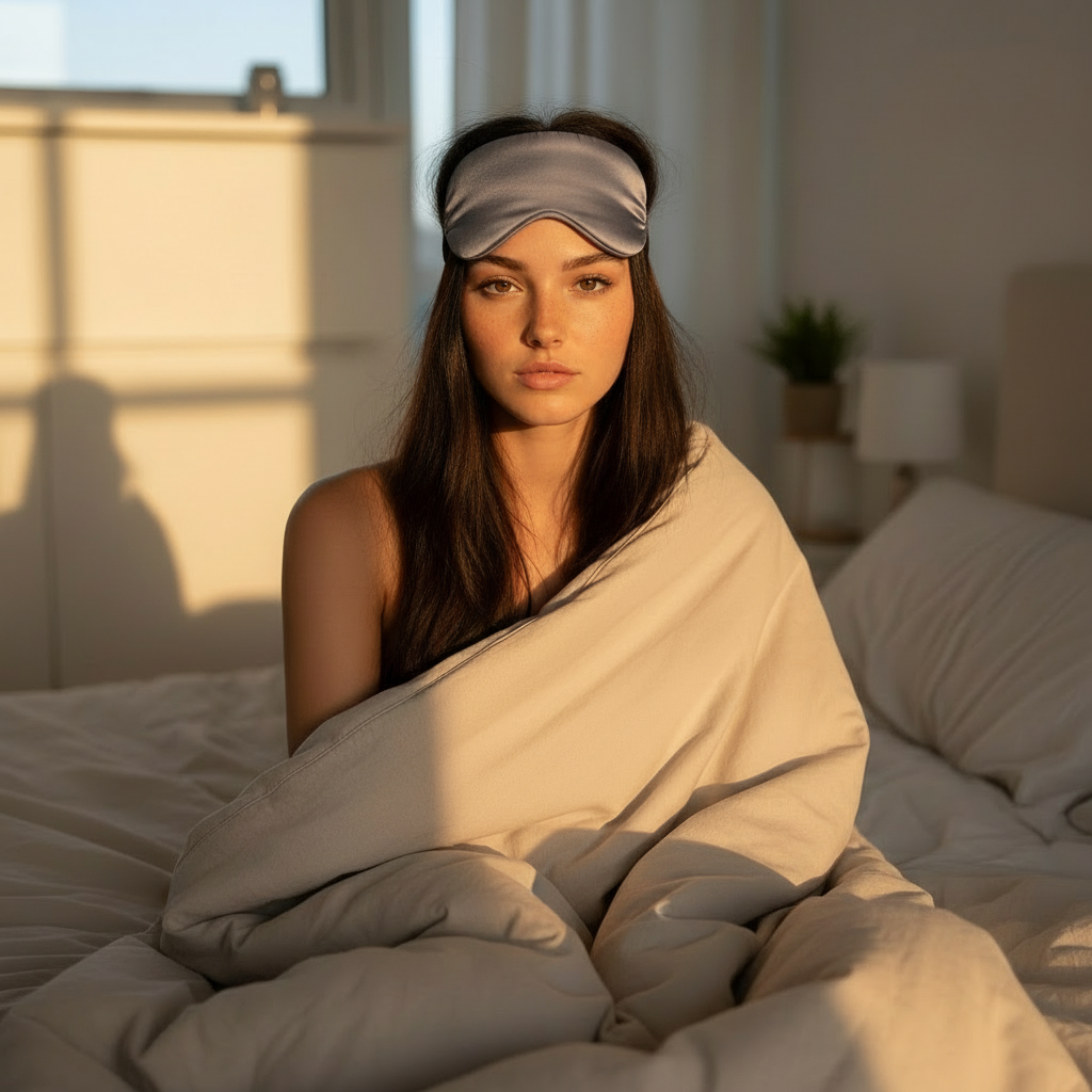 NatureFlow Weighted Silk Sleep Mask