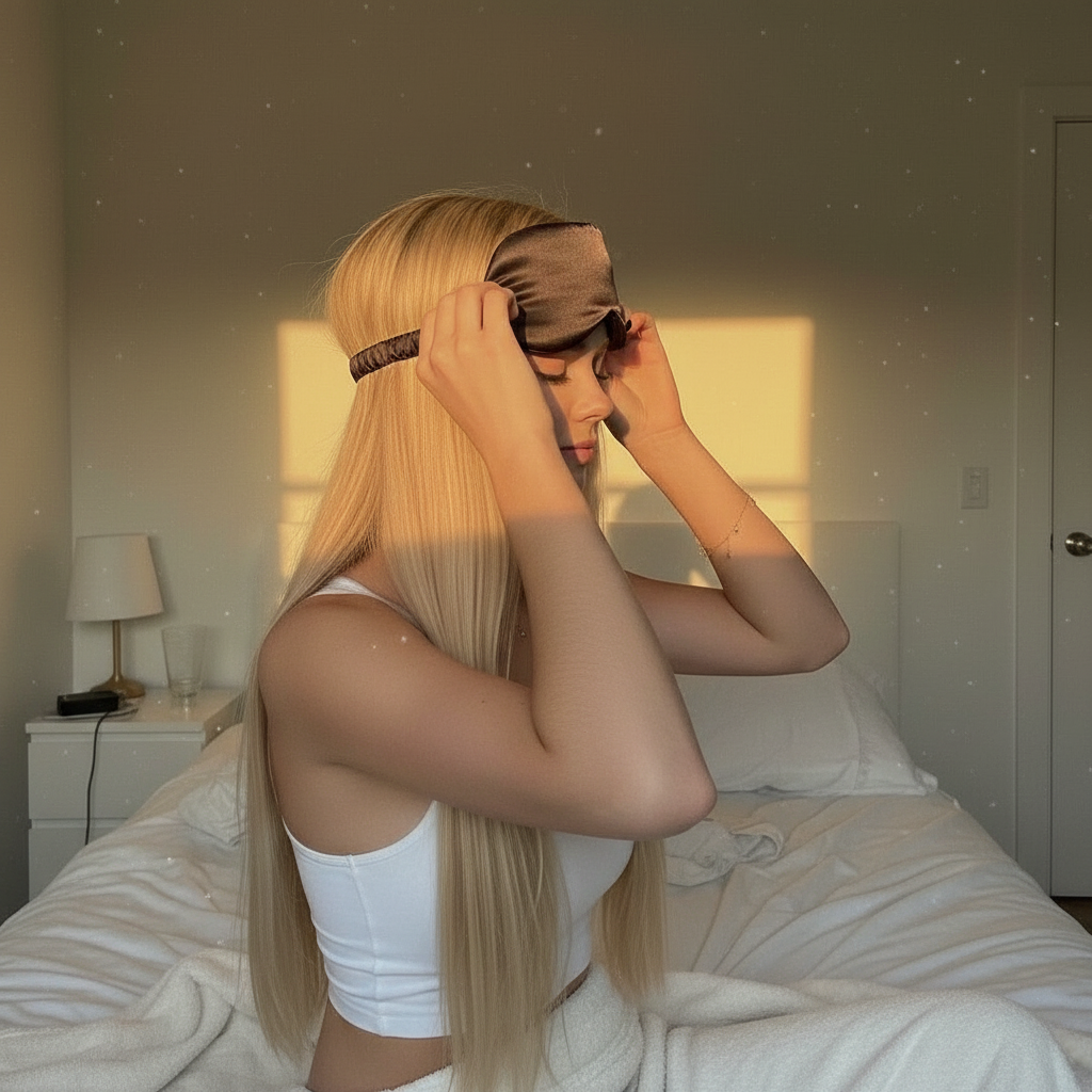 NatureFlow Weighted Silk Sleep Mask