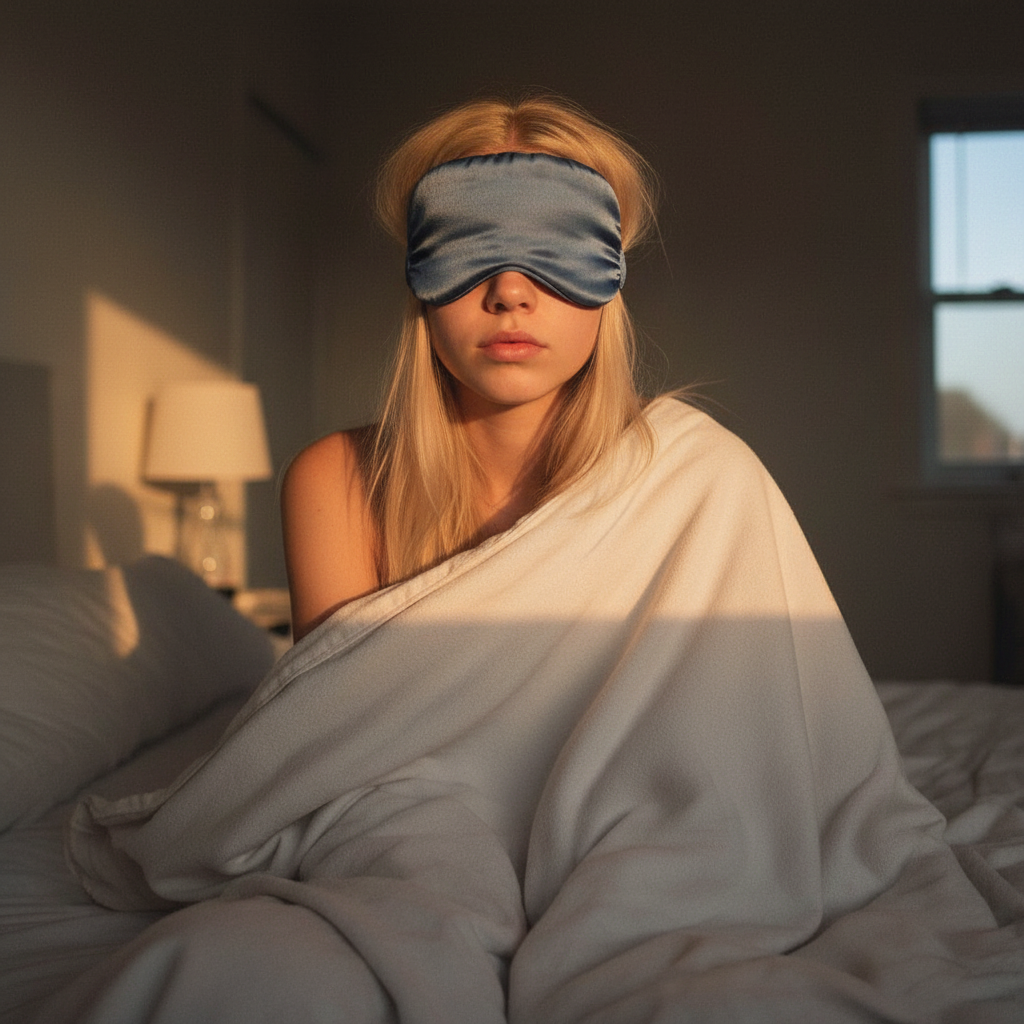 NatureFlow Weighted Silk Sleep Mask